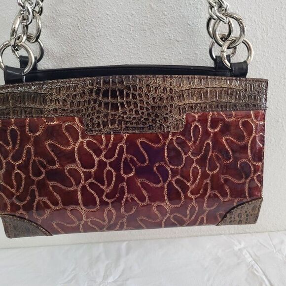 Miche Dani Classic Size Shell Animal Print Reddish Brown with matching handles - Picture 4 of 7